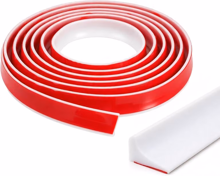 Paraurti per doccia, adesivo, 200 cm, flessibile, per la doccia