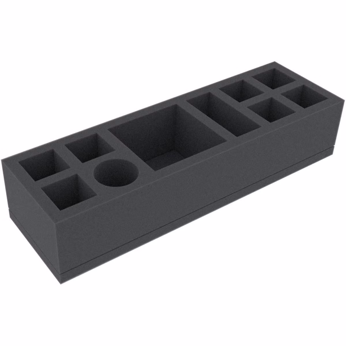 Inserto in schiuma 295x90x60 mm con 10 scomparti per giochi da tavolo