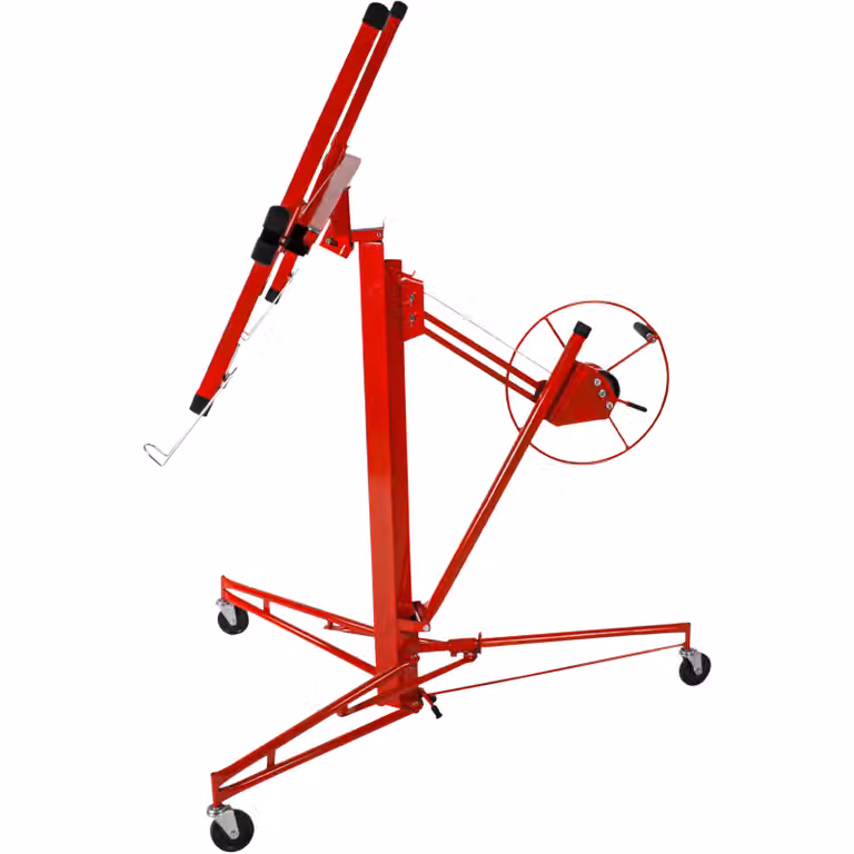Alzalastre per cartongesso TecTake GmbH in acciaio, rosso, L/P/H: 185 x 68 x 153 cm