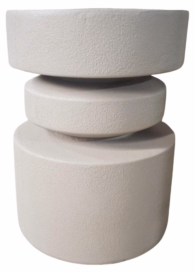 Tavolino Rebecca Mobili Alvo 46x35x35 cm MGO bianco moderno