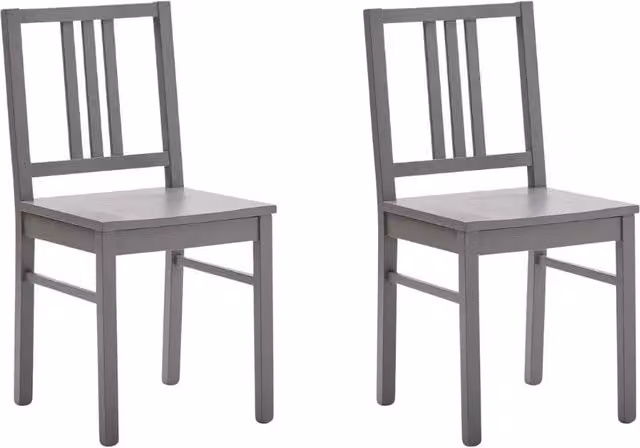 Set 2 sedie legno shabby grigio seduta legno l.43 h.87 p.48 - Mobili 2G