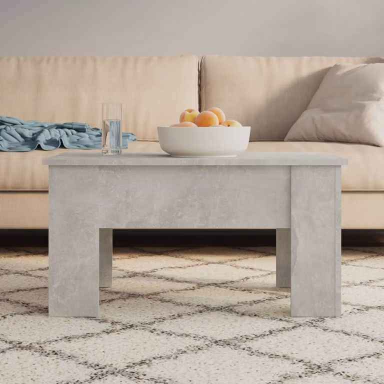 Maison Exclusive - Tavolino grigio cemento 79x49x41 cm Materiale ligneo