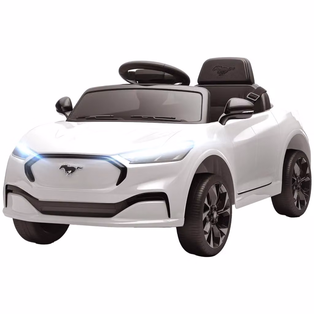Macchina elettrica per bambini Ford Mustang Minimal bianco L 92 cm x P 55 cm x H 44 cm – 2