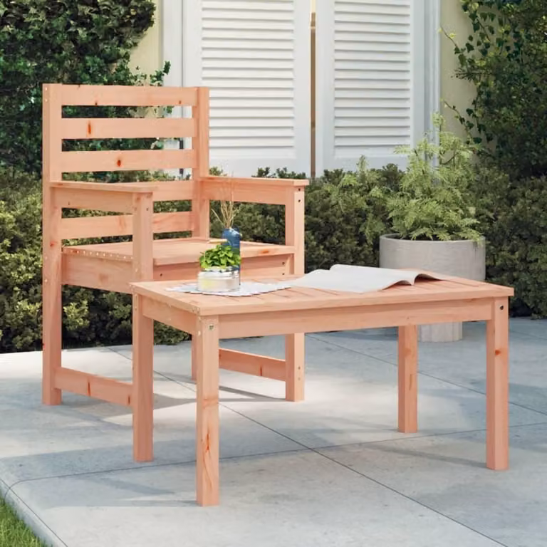 Maison Exclusive - Tavolo da giardino, dimensioni 82,5 x 50,5 x 45 cm, in legno massello di douglasia