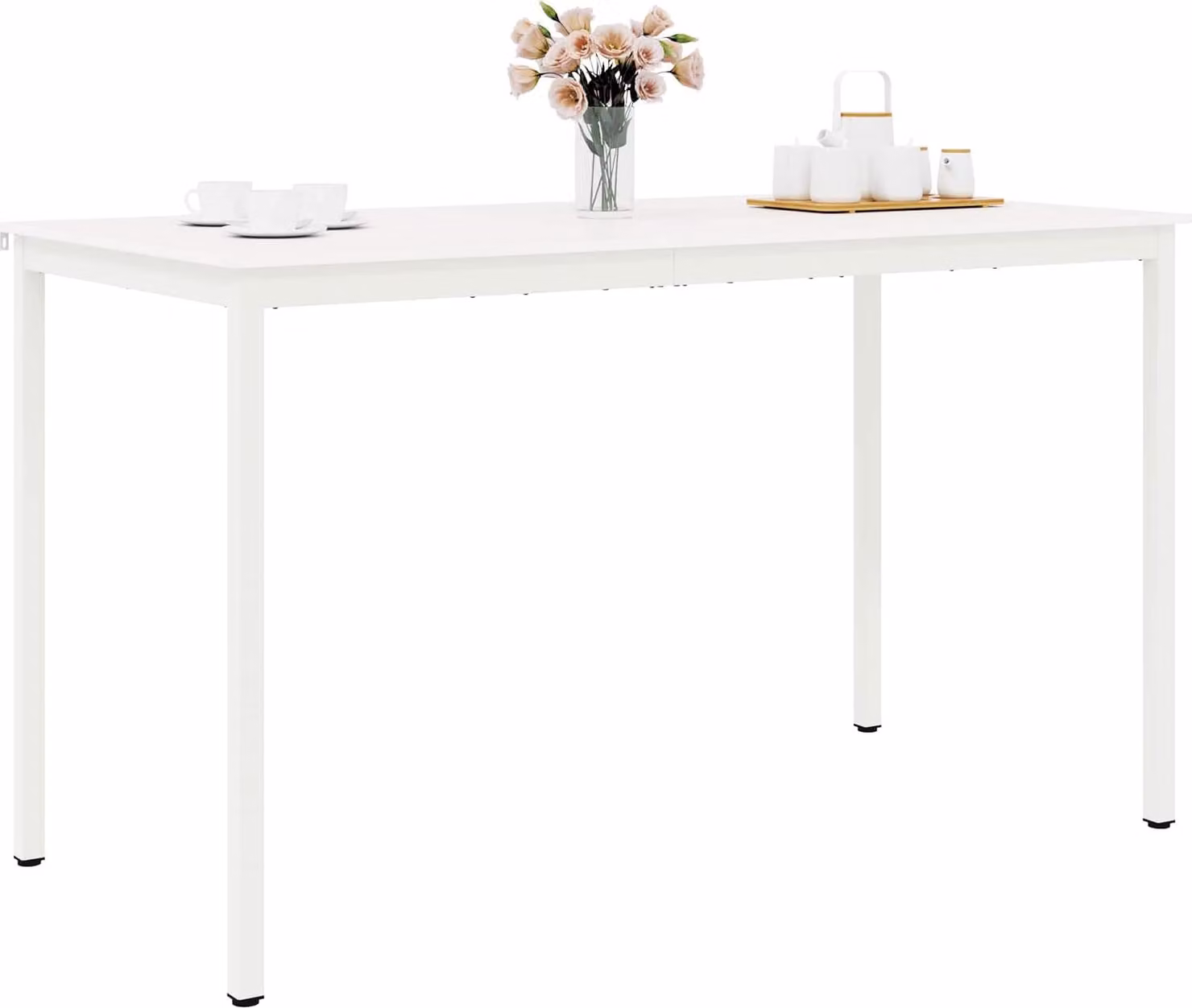 Tavolo da bar SYFAX™ bianco 110 x 55 x 105 cm in legno di pino massiccio