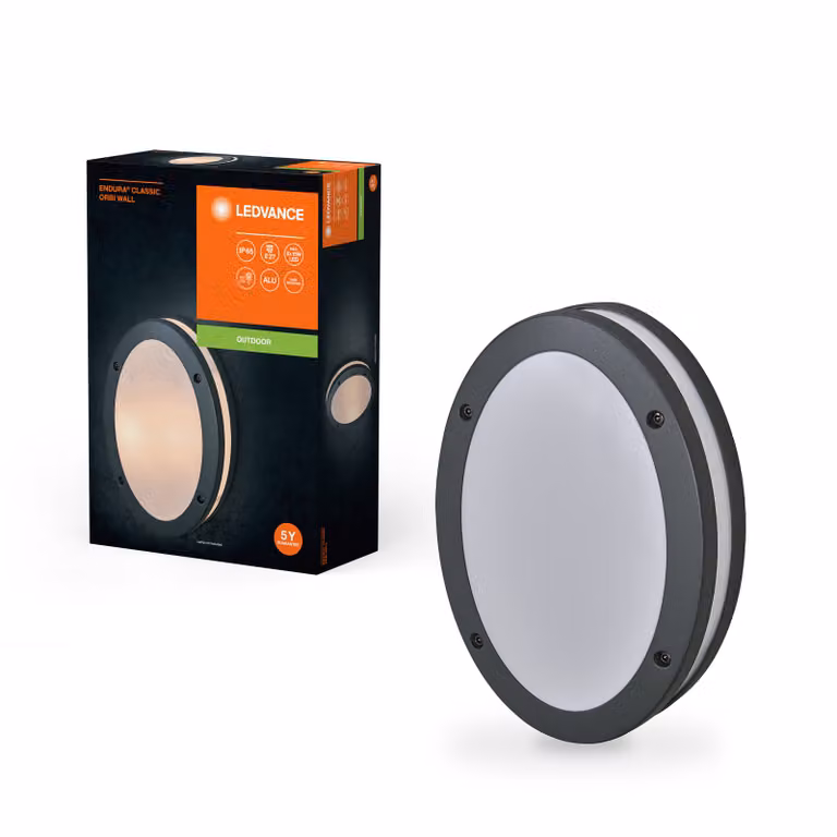Ledvance lampada da parete per esterni Endura Classic Orbi Wall IP65 max. 2 x 18W E27 senza lampadina