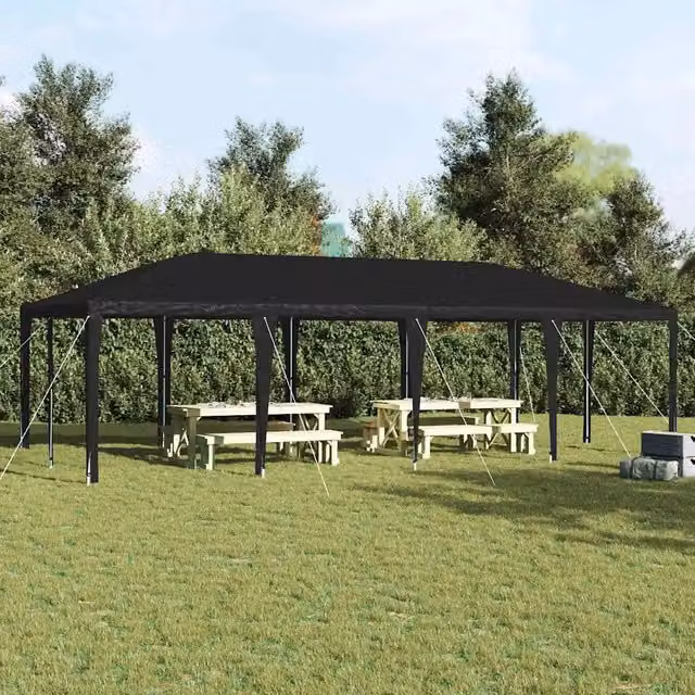 Tenda Party-Tenda da festa Antracite 800 x 400 x 266 cm Polietilene e Acciaio