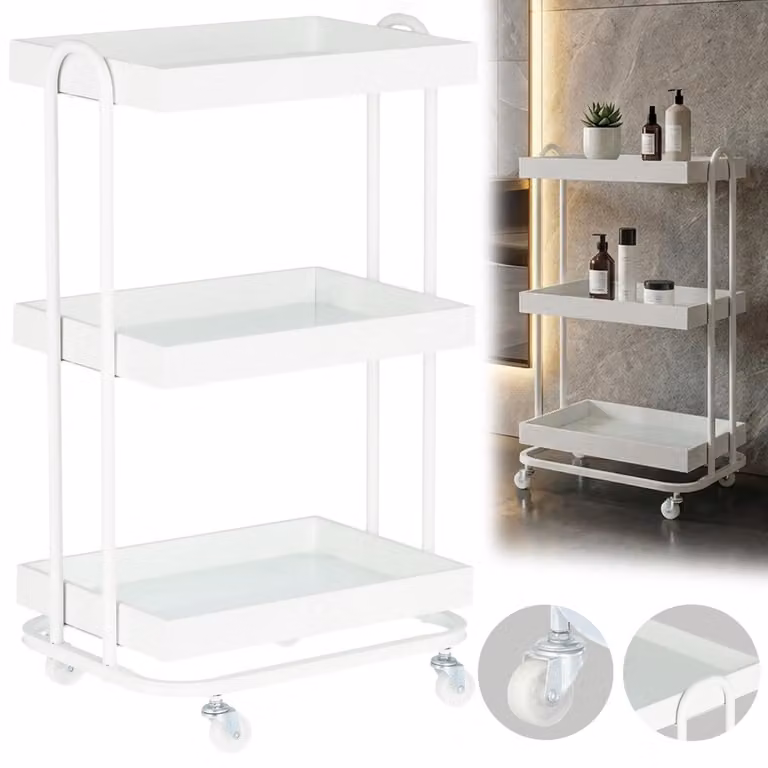 Carrello portautensili per estetista parrucchiere per il centro/salone ST028 carrello tavolino universale su ruote