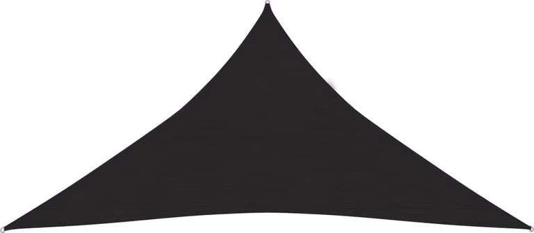 The Living Store Tenda da sole 160 g/m² Nero 5x6x6 m HDPE