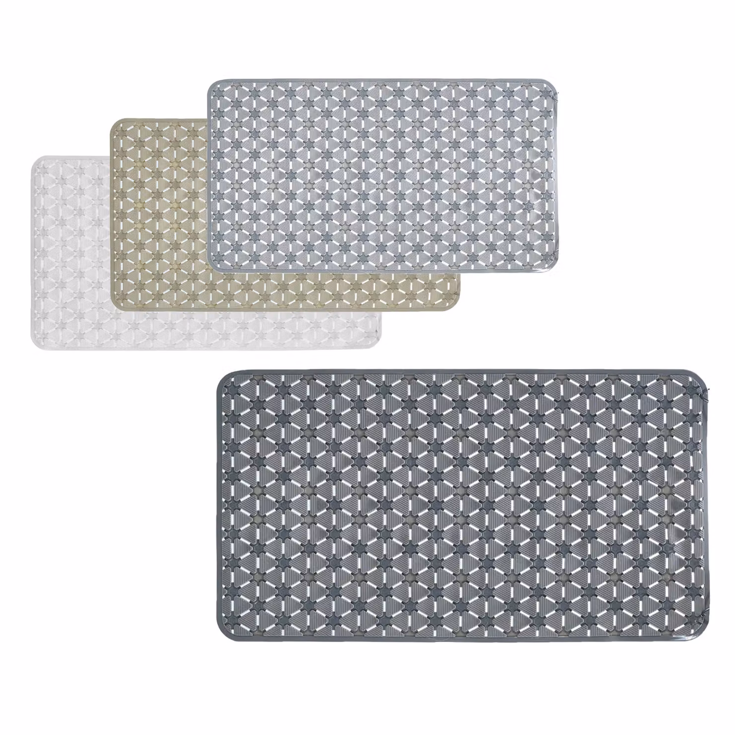 Tappeto da bagno antiscivolo Vestiamo Casa per doccia e vasca, L: 68 cm, P: 37 cm – 1