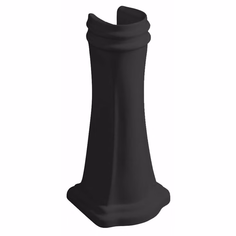 RETRO Colonna in Vetroceramica per lavabi da 56, 69 e 73 cm, nero opaco