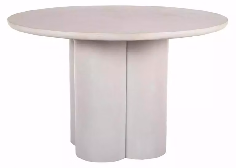 FURNLUX, tavolo da pranzo Rosalia, grigio, 120 cm / Colore principale: / Dimensioni: