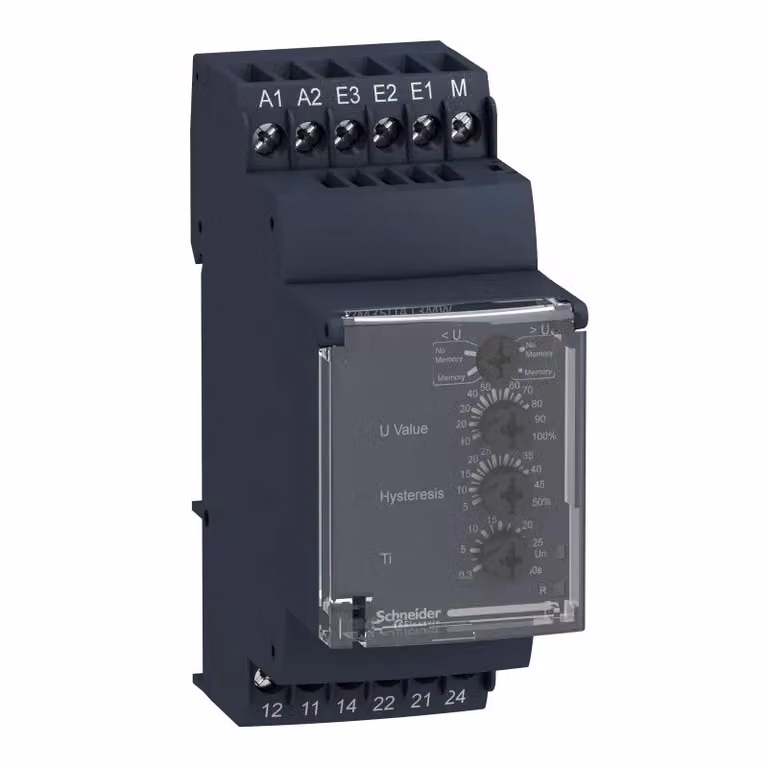 Monitor di tensione multifunzione Schneider Electric, 15-600 V, 24-240 V CA/CC, 2 W RM35UA13MW
