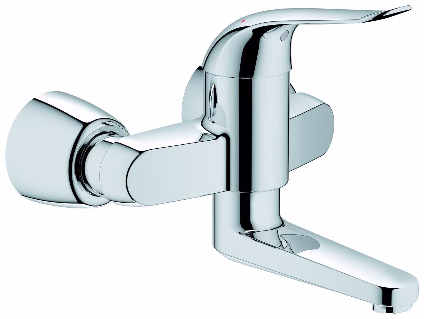 Grohe Euroeco Special Mitigeur monocommandé pour lavabo, montage apparent, saillie 214mm, sans vidage, raccords S verrouillables, 32771000, 32771000