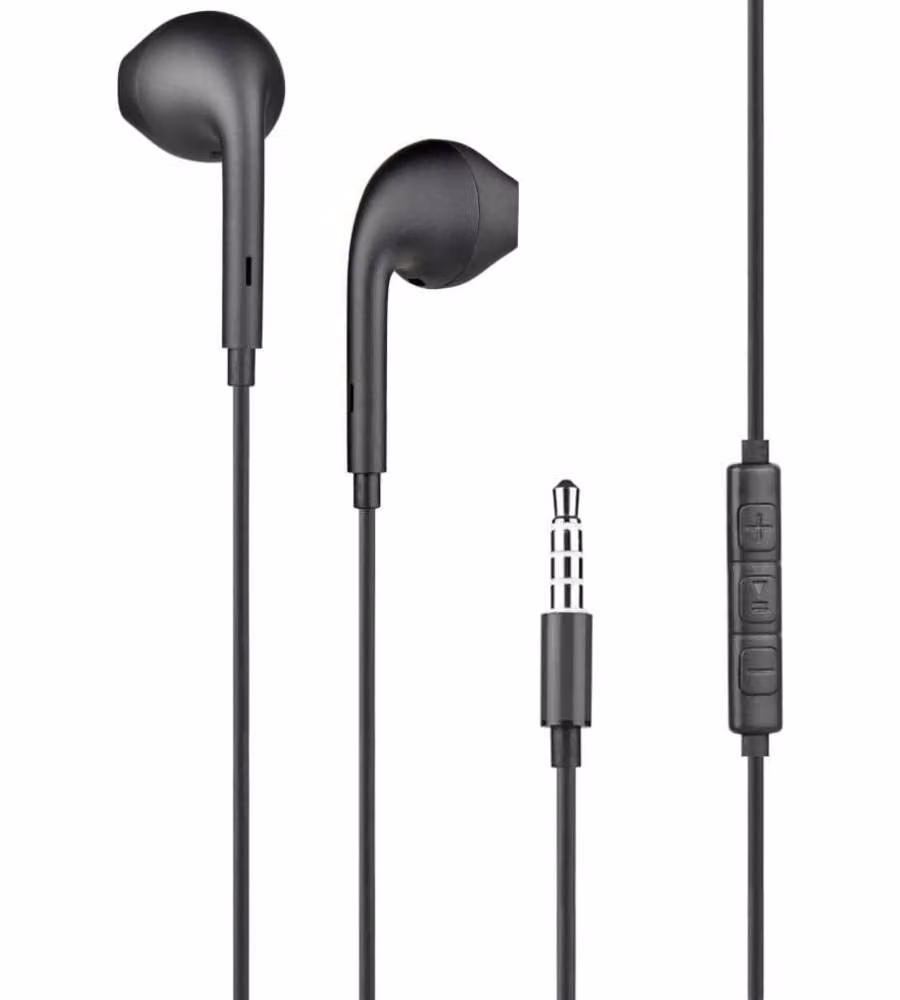 Auricolari con jack da 3,5 mm Nero