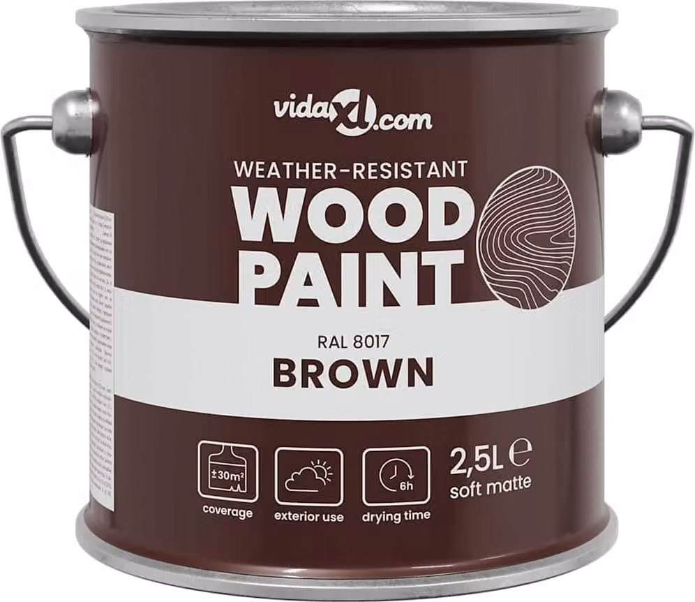 Vernice per legno Marrone 2,5 L Stampa da parete