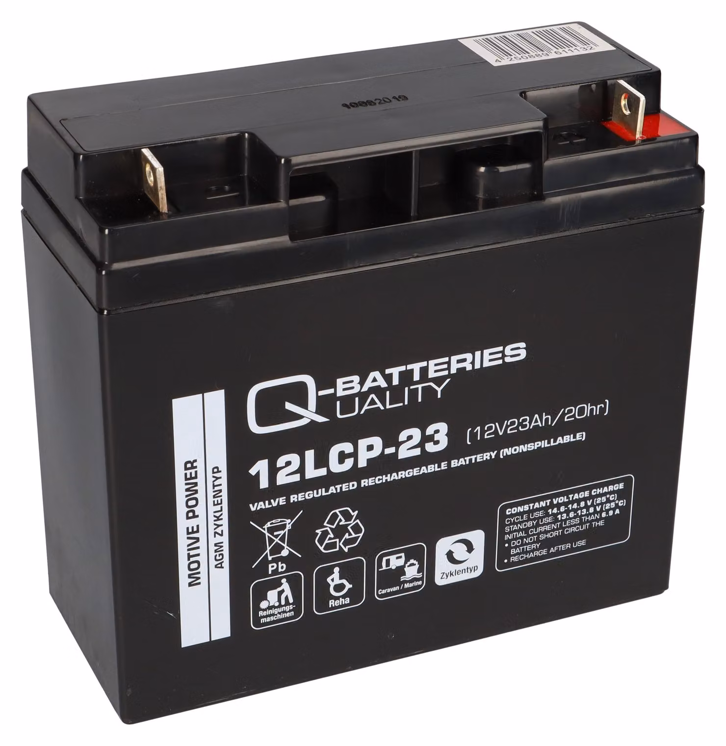 Batteria 12V 23Ah AGM piombo-acido Tosaerba Trattore da giardino Tosaerba Barca Scooter 17Ah 18Ah 19Ah 20Ah 22Ah