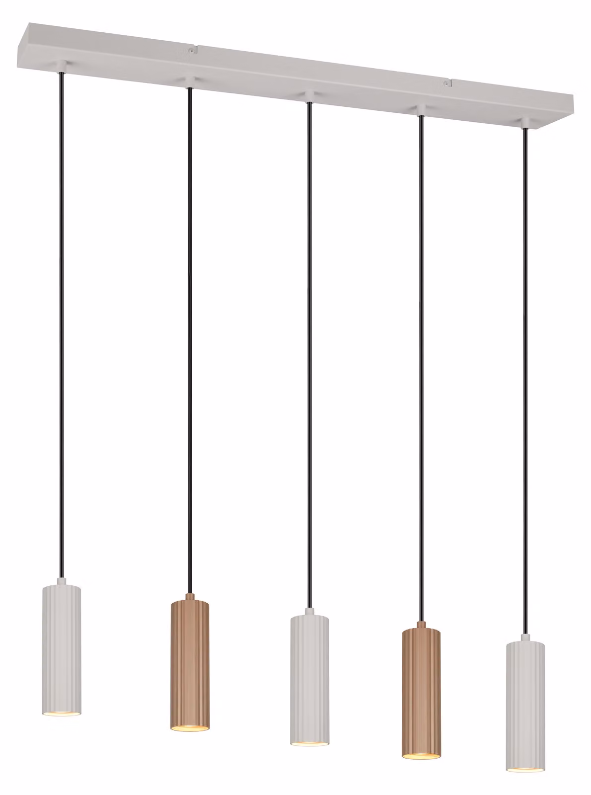 Trio 367700565 Soka GU10 Lampada a sospensione a 5 luci ⌀5,5 cm Coffee