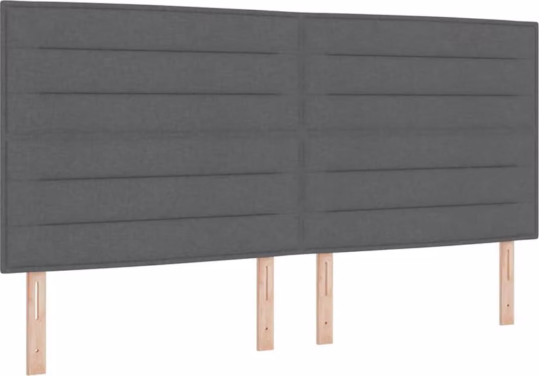 Testiera Grigio scuro 200 cm Tessuto
