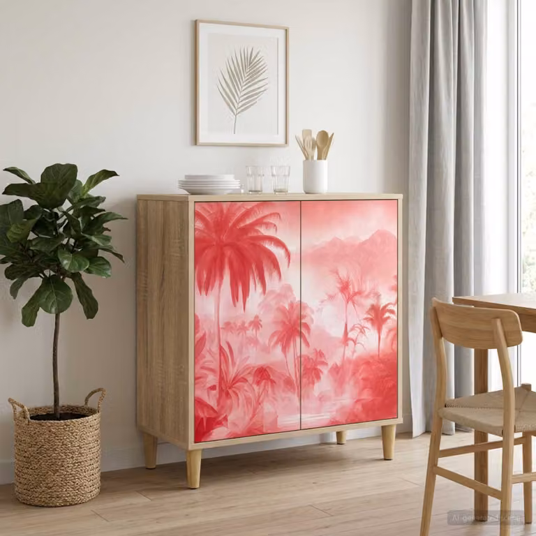 Credenza moderna vidaXL AACHEN in legno ingegnerizzato color marrone, L: 69 cm, P: 33 cm, H: 75 cm
