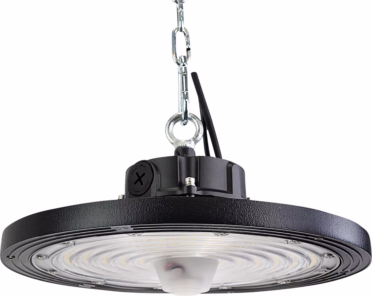 Lampada LED HighBay ENOVALITE, UFO, 120...200 W, CCT, EEK: C, 19200...32000 lm, dimmerabile, nera