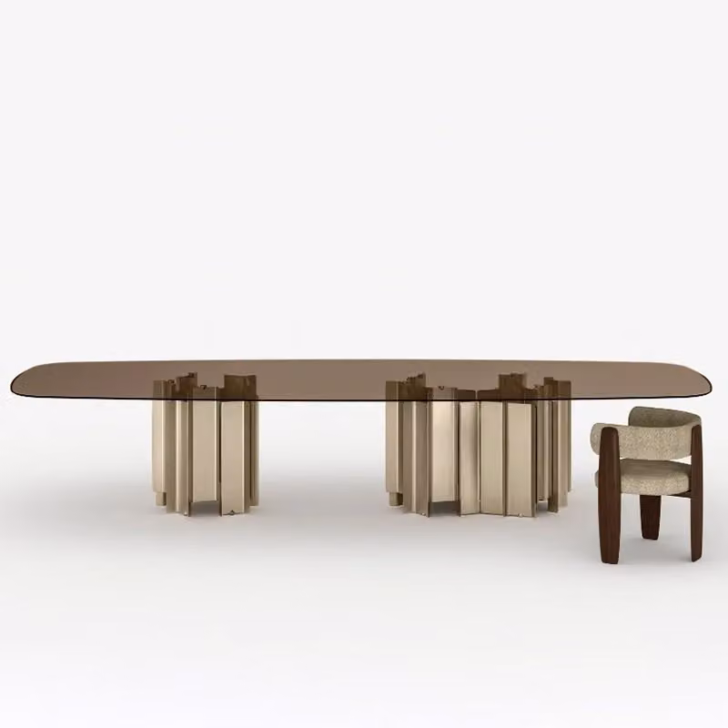 Tavolo Cathedral Tonelli Design doppia base