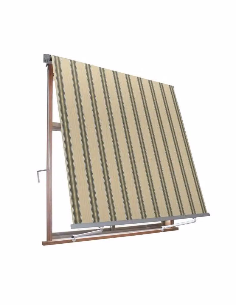 Tenda con bracci Milos Iperbriko colore Beige e Verde L: 300 cm, P: 245 cm – 2