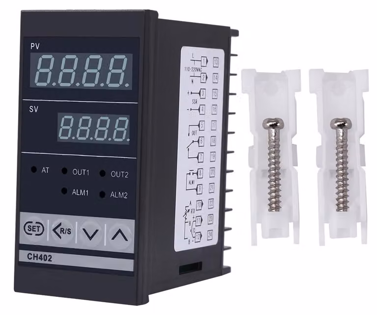 CH402, regolatore di temperatura PID intelligente ad alta precisione, 85-264V AC, relè termostatico, ingresso TC/RTD