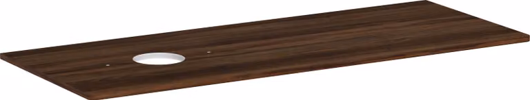 hansgrohe Xelu Q Console avec découpe ronde à gauche, 1360x550, pour vasque à poser, sans trou pour robinet, 54116630, 54116630