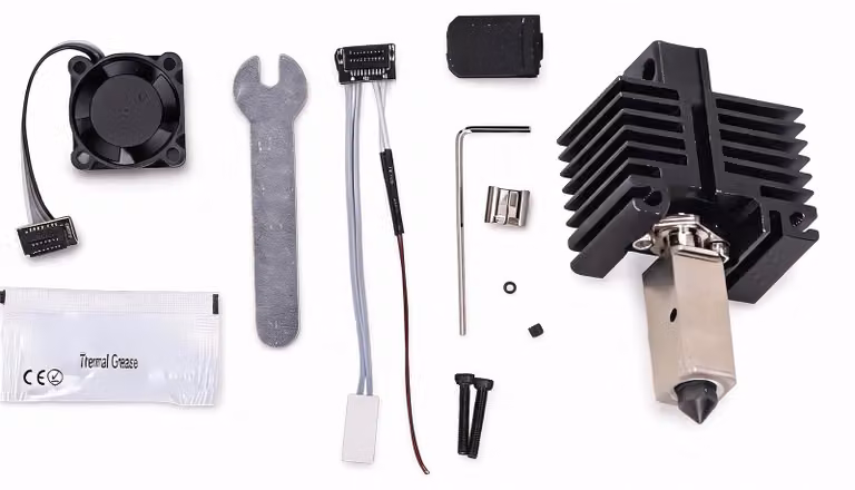 Kit per hotend per stampante 3D P1P e P1S, con blocco riscaldante resistente alle alte temperature