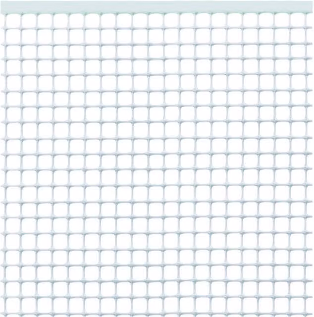 Rete in plastica bianca per balconi Tenax con maglia 10 x 10 mm, rotolo da 5 m