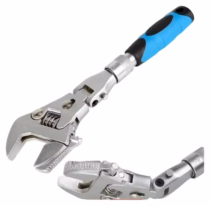 Chiave a T, lunghezza 25 cm, pieghevole a 180 gradi, apertura massima di 45 mm, impugnatura antiscivolo, regolazione del momento di serraggio su 5 livelli