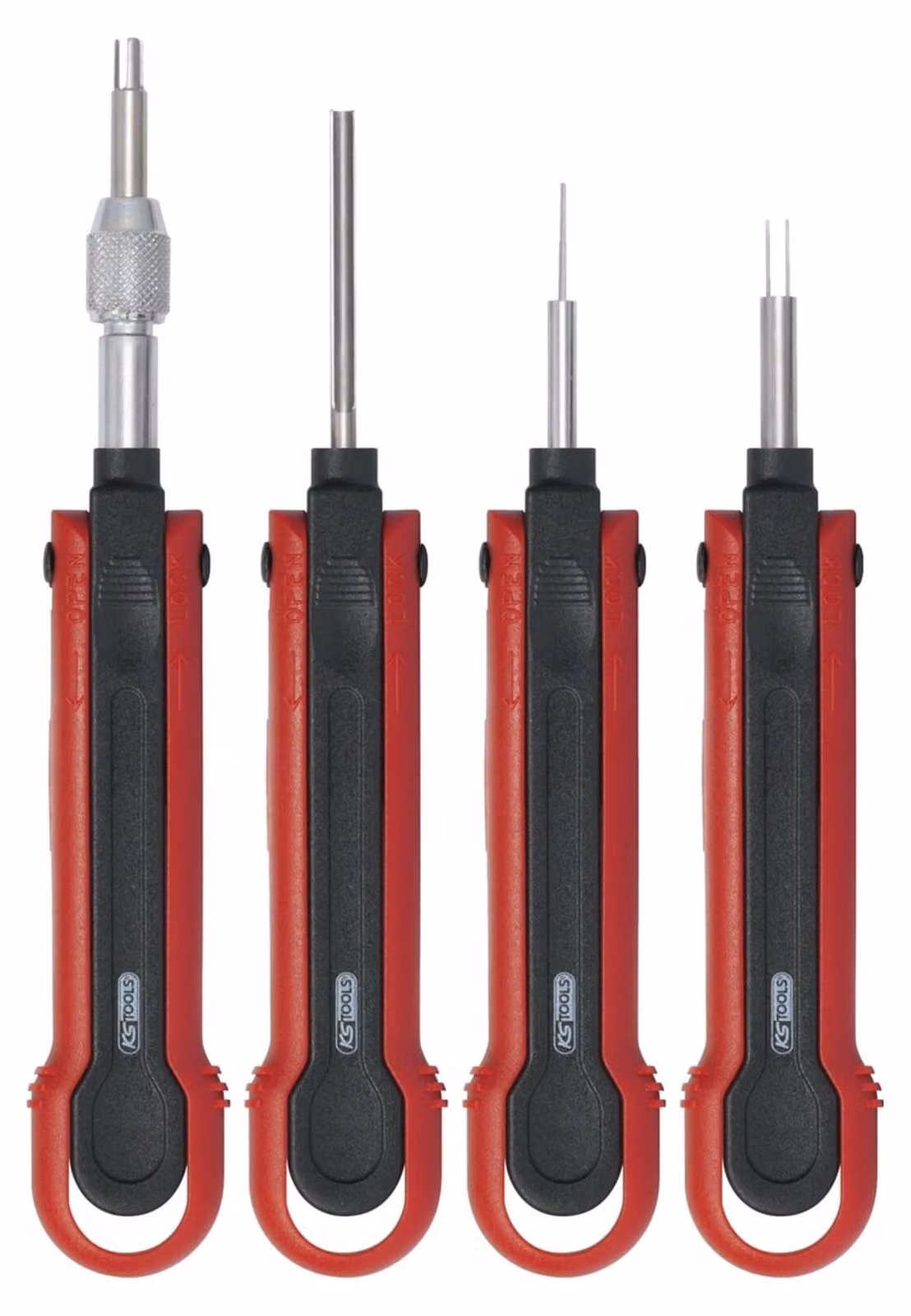KS TOOLS Set di strumenti di sblocco professionale per veicoli commerciali, Upgrade1, 4 pezzi ( 150.0805 )