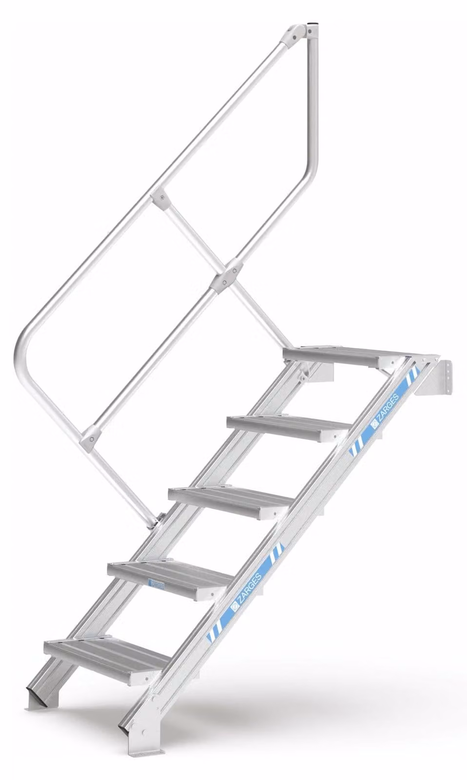 Scala con ringhiera 45 N. 600 mm Larghezza gradini 0,83 m Altezza