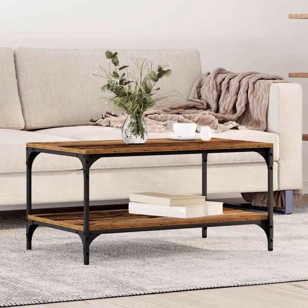 Maison Exclusive - Tavolino in legno antico 80 x 50 x 40 cm Materiale ligneo