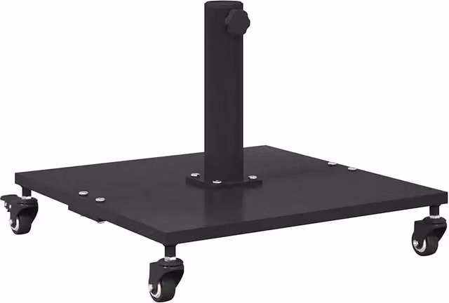 Base per ombrellone in acciaio nero DESIGN IN L/P: 45 x 45 cm, H: 31,5 cm