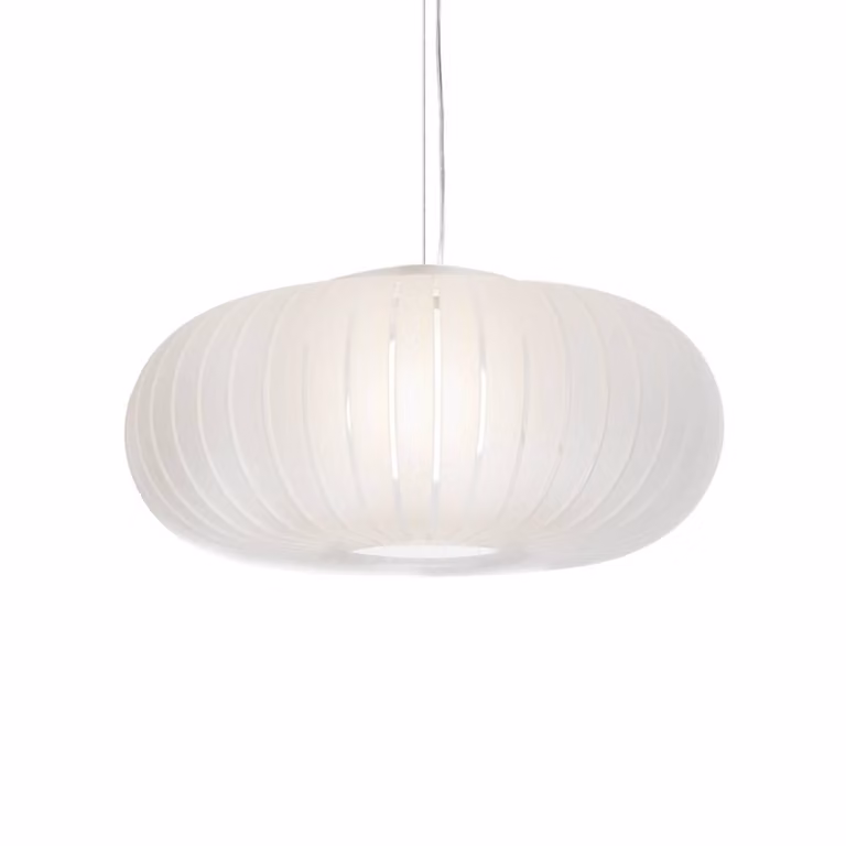 Kartell Lampada a sospensione Teresa Frozen, Bianco / Opale, Soggiorno / Sala da pranzo, Plastica, Design, Lampada a sospensione