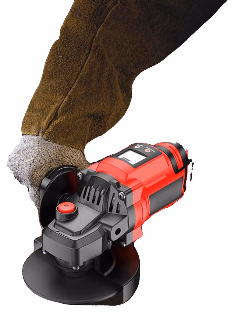Smerigliatrice angolare, 1000W di potenza, batteria da 21V, 3 livelli di velocità, diametro del disco da 12,5 cm, motore brushless