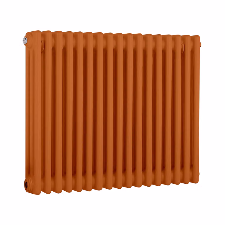 Radiatore Orizzontale a Colonne (3 Colonne) 600mm x 785mm - Arancione (Sunset Arancione) - Regent