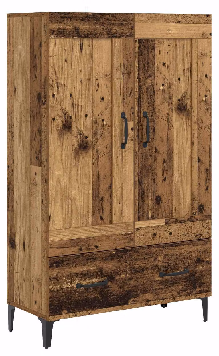 Mobile contenitore Altholz, 70 x 31 x 115 cm, realizzato in materiale composito di legno