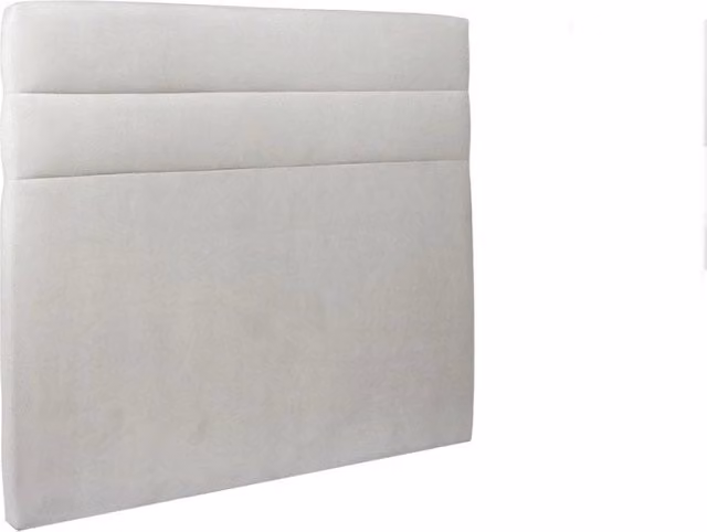 Testiera in tessuto velluto grigio chiaro con linee L150 cm
