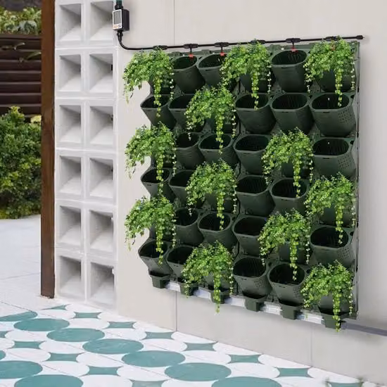 Pianta per Muro Verticale - Automatica - Irrigazione a Gocce - Timer Intelligente - Schermo LCD