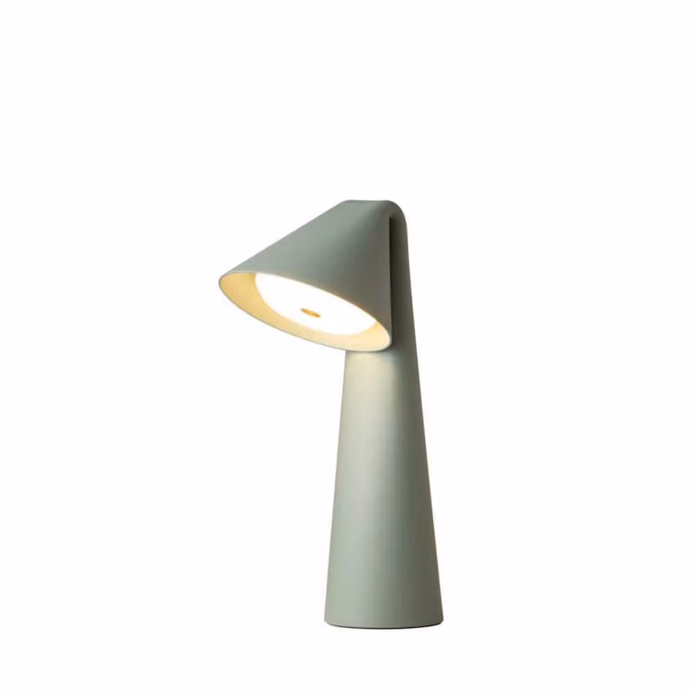 FRANDSEN Lampada da tavolo Ami, dimmerabile, Verde, Soggiorno / Sala da pranzo, Metallo, Moderno, Lampada da tavolo