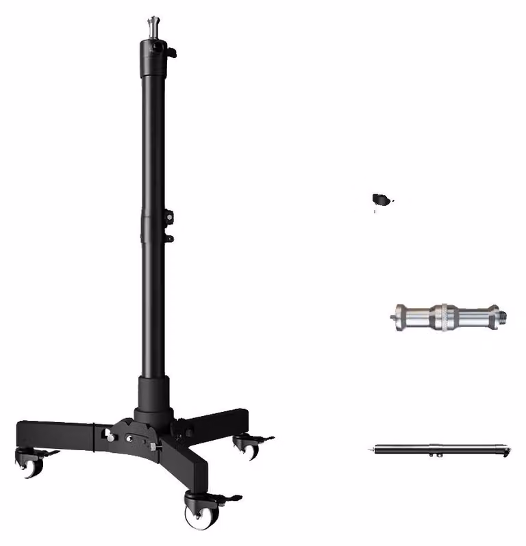 Stativo per luci, altezza regolabile, design mobile, modello da 76 cm