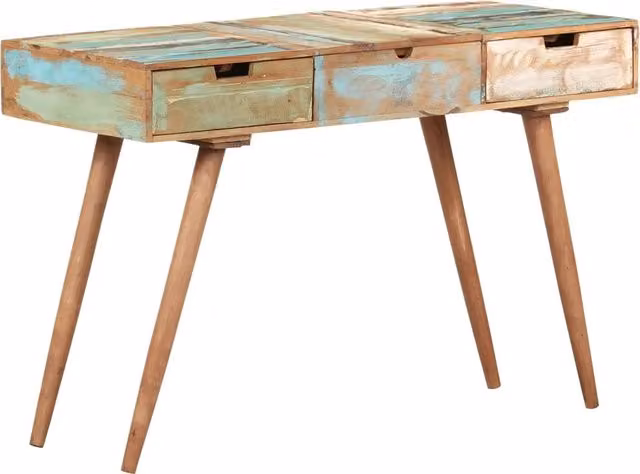 Toeletta | Tavolo da Trucco con Specchio 112x45x76 cm Massello di Recupero