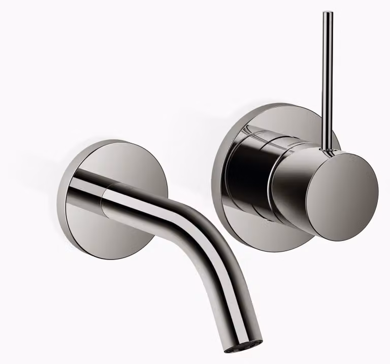 Dornbracht META Mitigeur monocommandé mural pour lavabos sans vidage, saillie 125mm, 36867662-19, 36867662-19