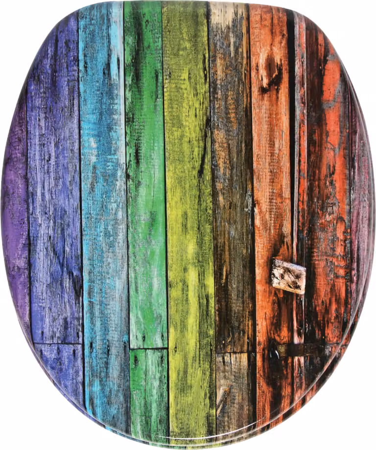 Sedile della toilette SANILO® con meccanismo Rainbow a chiusura morbida