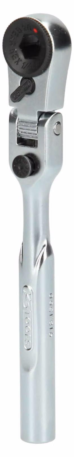 KS TOOLS 1/4" cricchetto articolato lunghezza 119 mm - 918.1560