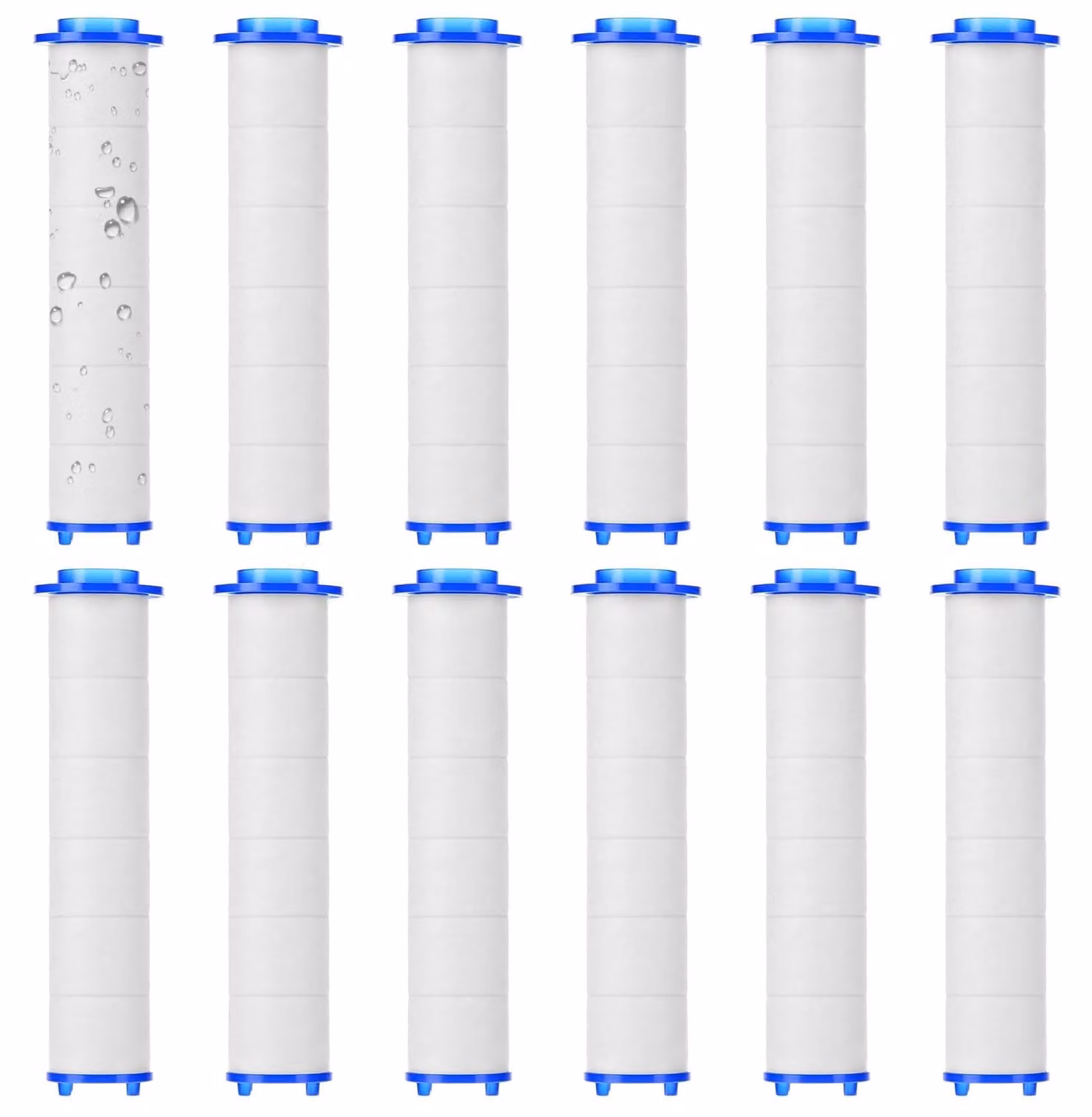 12 filtri per soffione della doccia, filtro in cotone PP, filtro per soffione della doccia, adatto per soffioni a pioggia