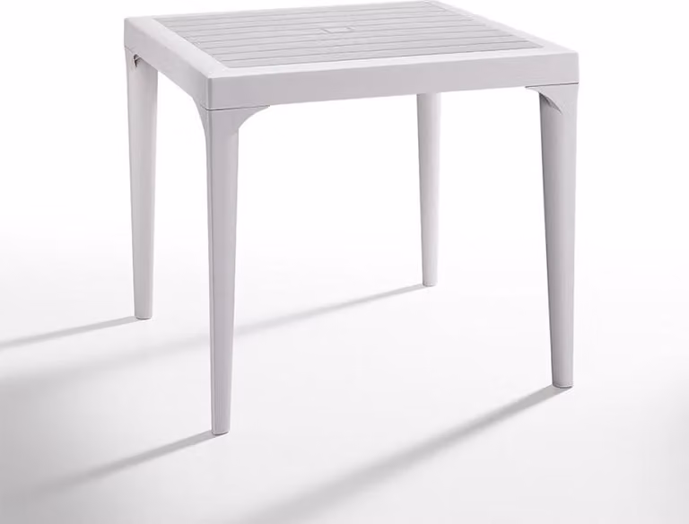 Tavolo bar da giardino quadrato 80x80cm in polipropilene Malmo